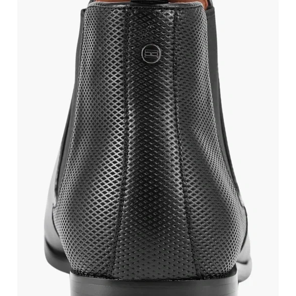Tommy Hilfiger Black Leather Ankle Boots - Picture 3 of 7